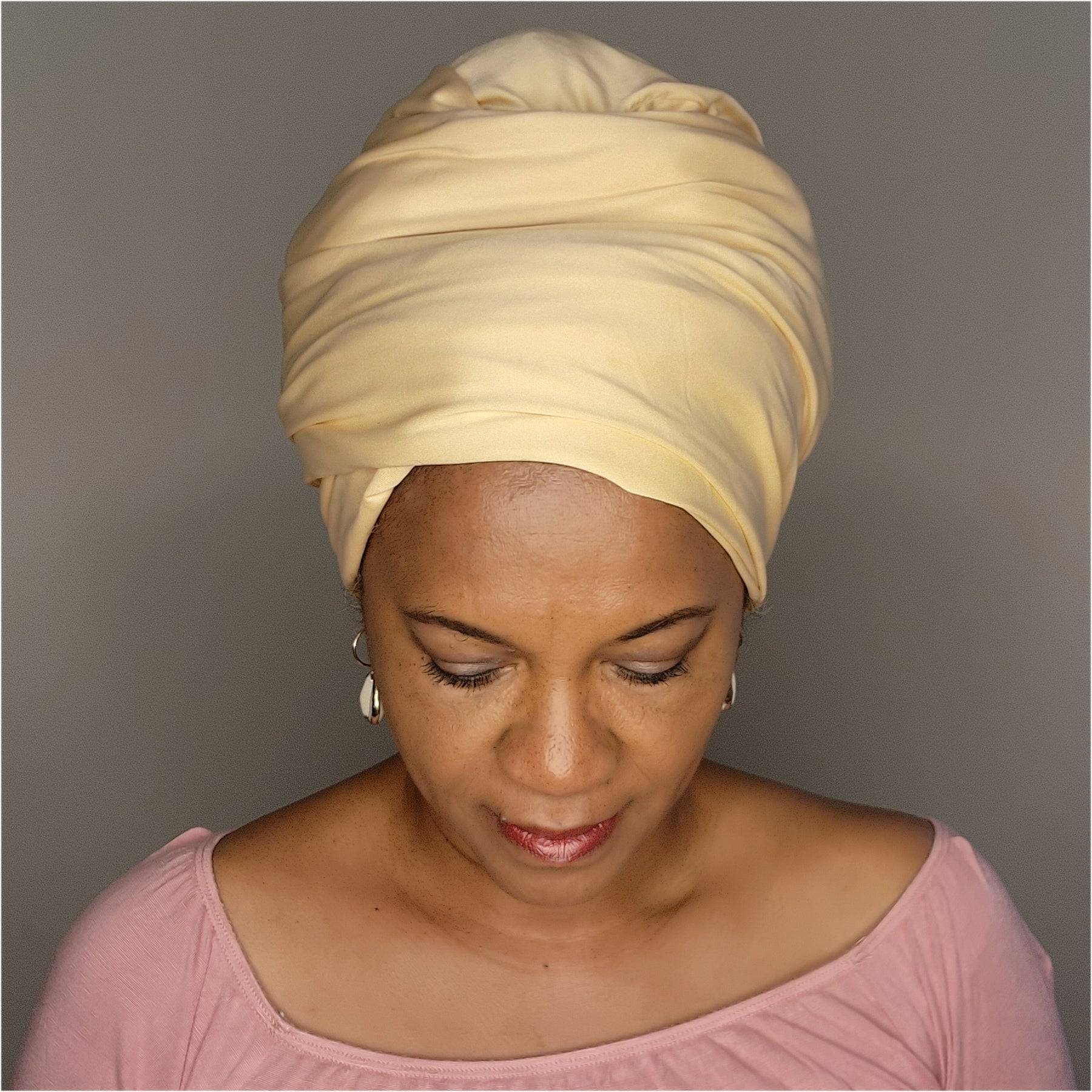 Easy Headwrap to style and protect Locs, Sisterlocks and Dreadlocks