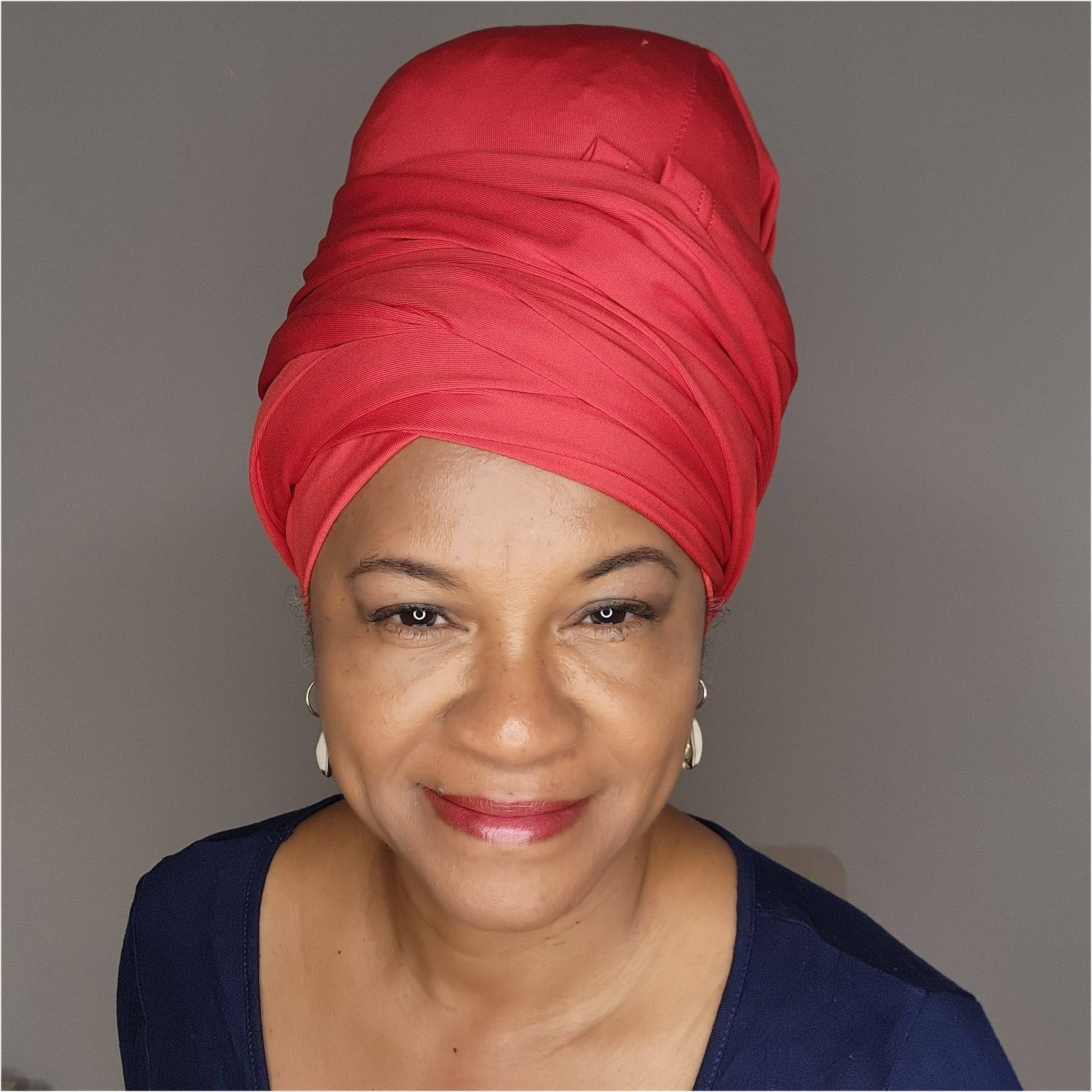 Easy Headwrap to style and protect Locs, Sisterlocks and Dreadlocks
