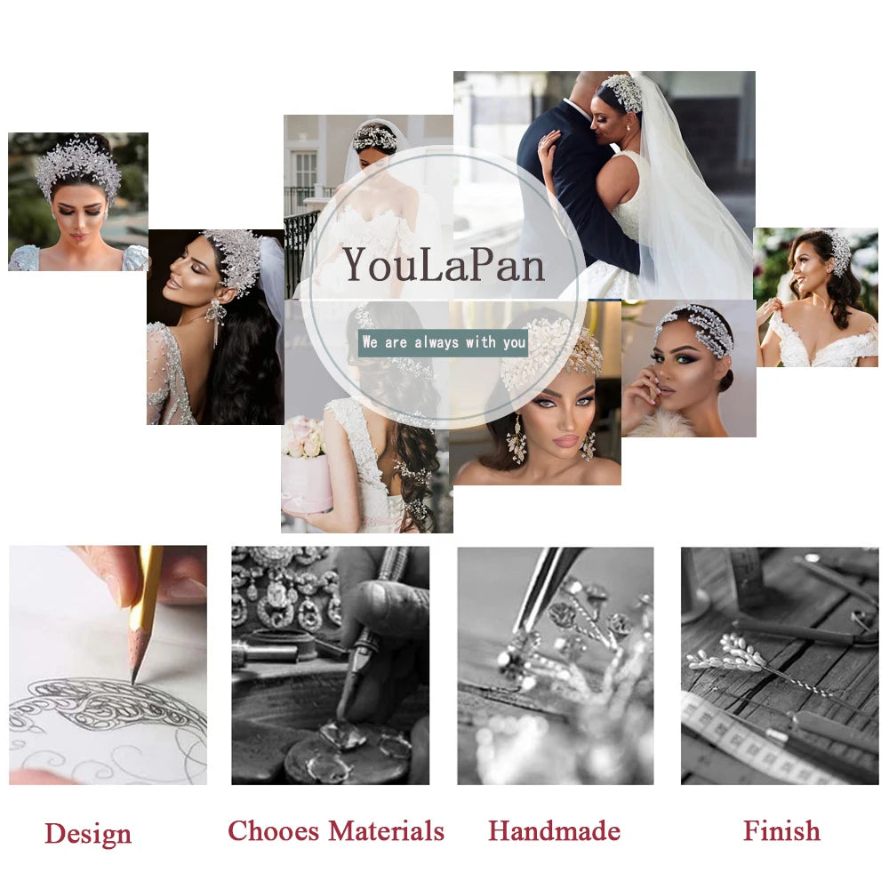 YouLaPan bridal accessories brand design and handmade production showcase.