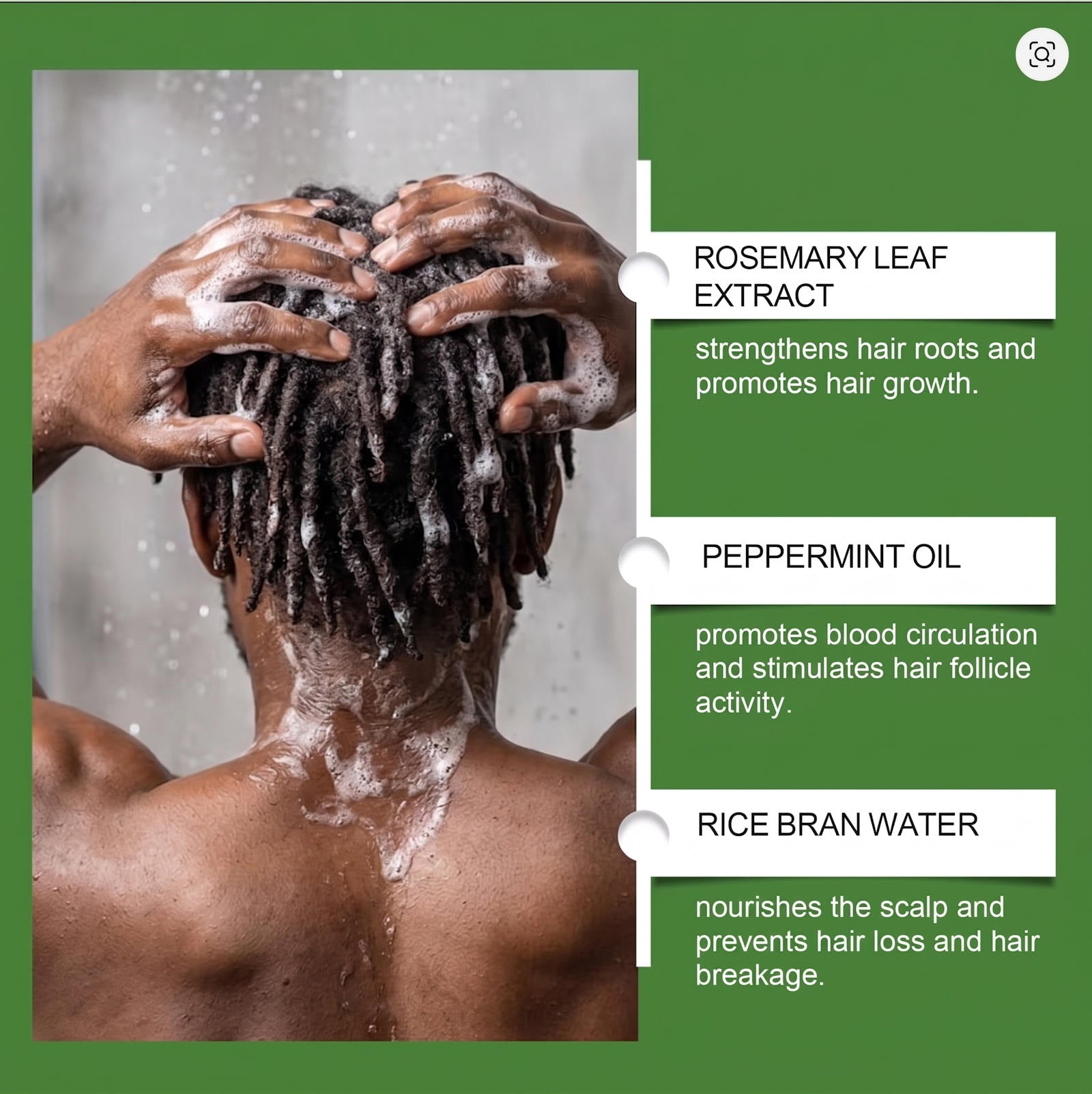 Rice Water Hair Spray with Rosemary (3.38 fl oz / 100ml)