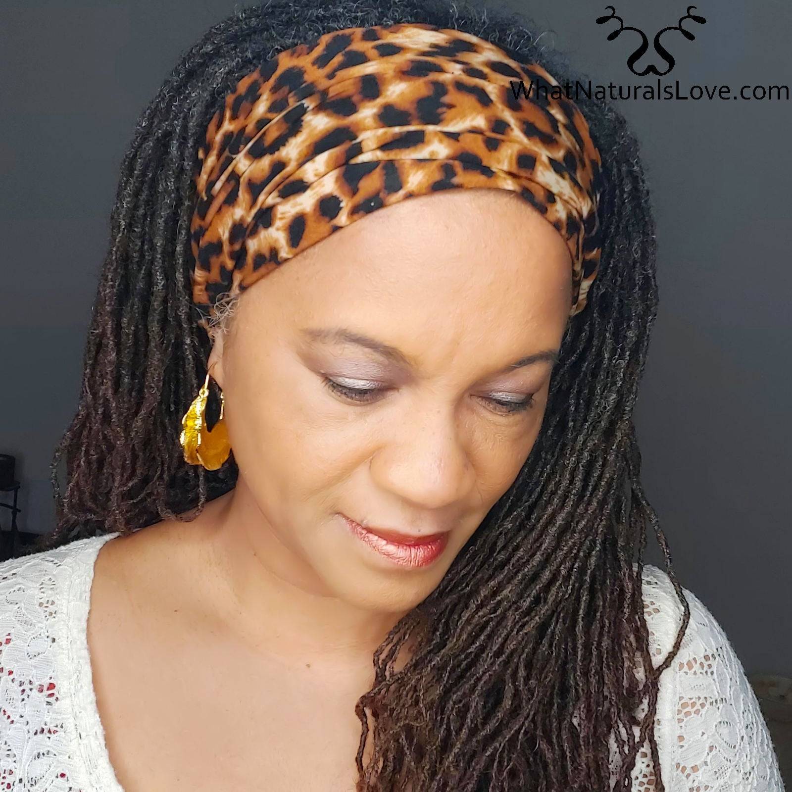 Headbands for Locs, Braids and Natural Hair - Extra Wide, Super Comfortable Stretch