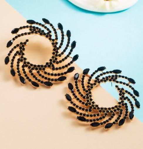 Golden Crystal earrings that add spark to your style