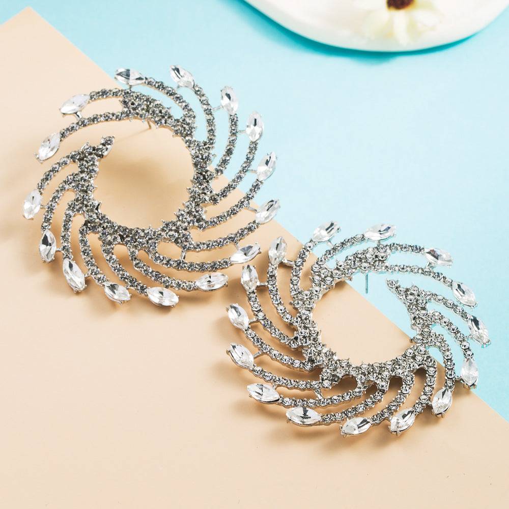 Golden Crystal earrings that add spark to your style