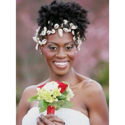 Bridal Headpiece Cowrie Shells with Rhinestones
