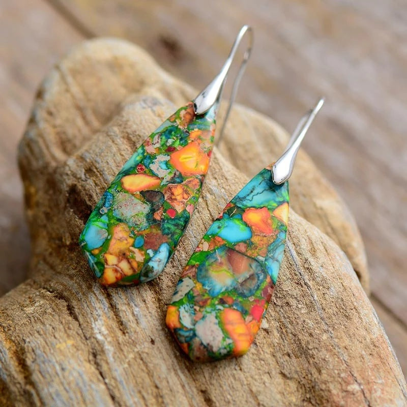 Naturals Stone colored Earrings For Women