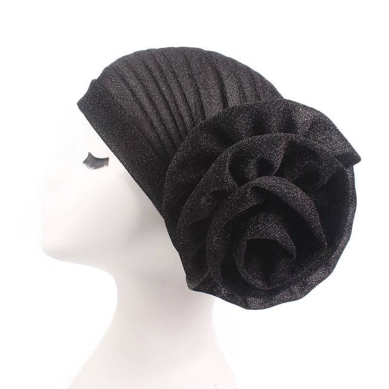 Big flower turban Pre wrapped Perfect for Memorial Day 2024