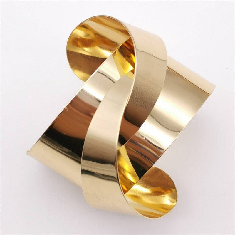 Gold plated charm hair cuff with an elegant twisted design, perfect for locs, sisterlocks, braidlocs, dreadlocks, and braids. A stylish, non-damaging hair accessory.