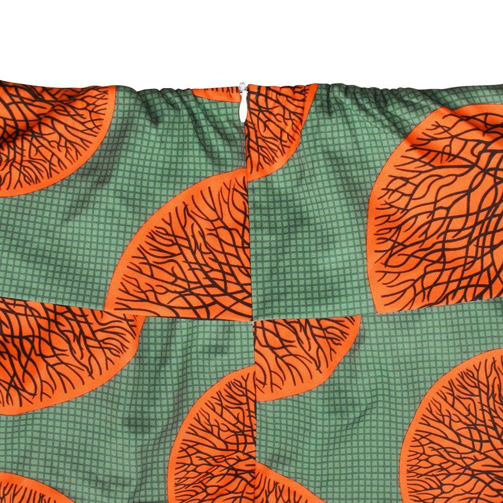 Afrikaanse off-shoulder maxi-jurk