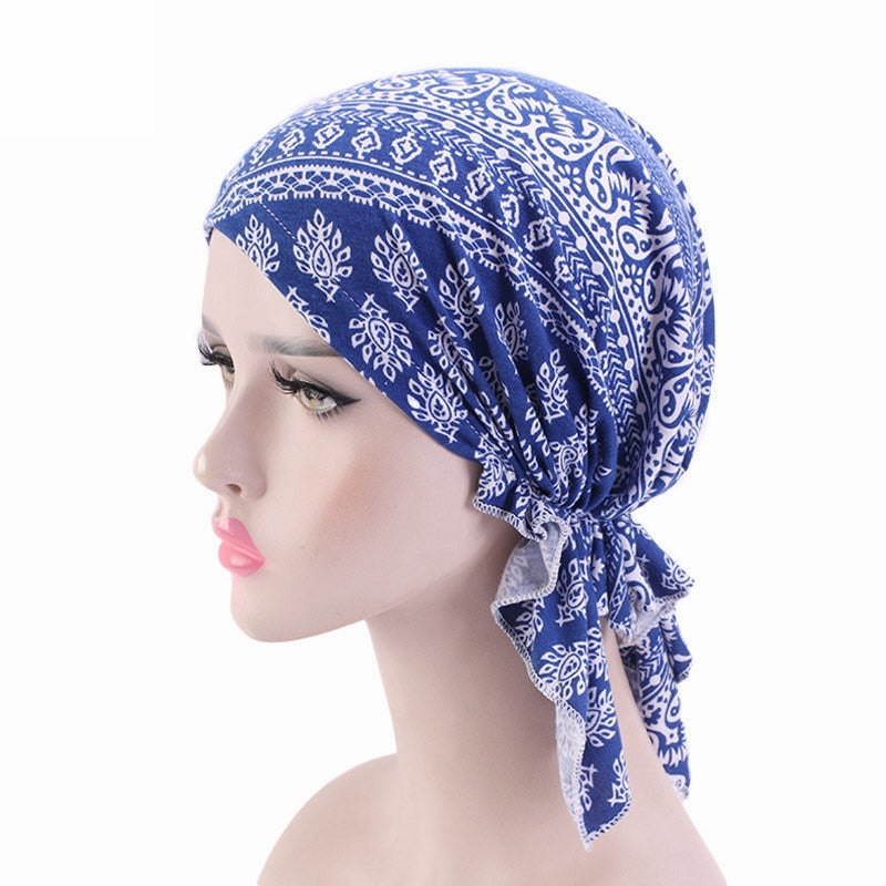 Pre-Tied Scarf Head Wrap