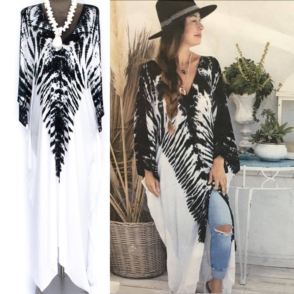 Hand dyed slits maxi dress Perfect for Memorial Day 2024