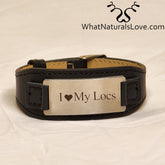 Genuine Leather Hair tie for Locs, Braids and Afro Puffs