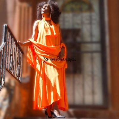 Moroccan Magic Dress Orange Perfect for Mother&