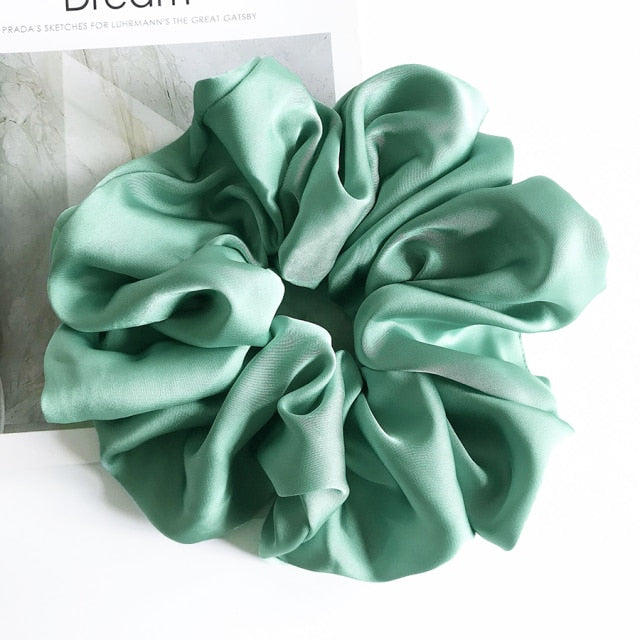 Oversized Silk Hair Scrunchies