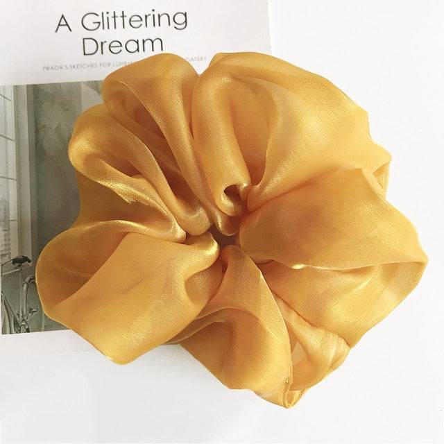Oversized Silk Hair Scrunchies