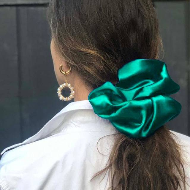 Oversized Silk Hair Scrunchies