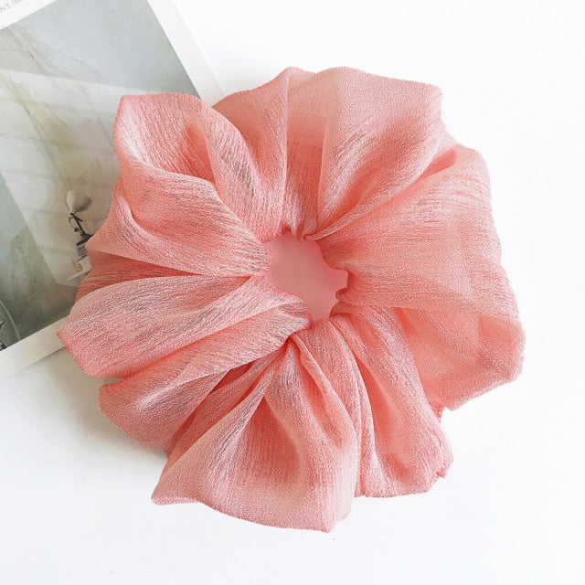 Oversized Silk Hair Scrunchies