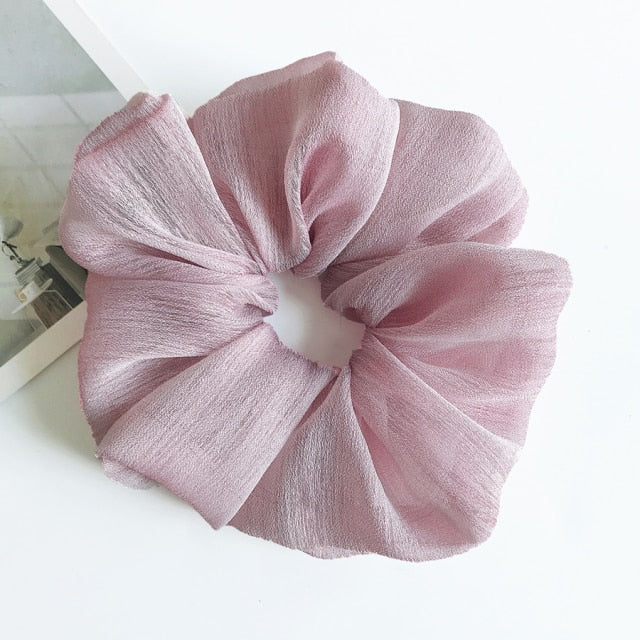Oversized Silk Hair Scrunchies