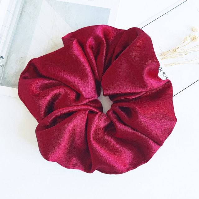 Oversized Silk Hair Scrunchies