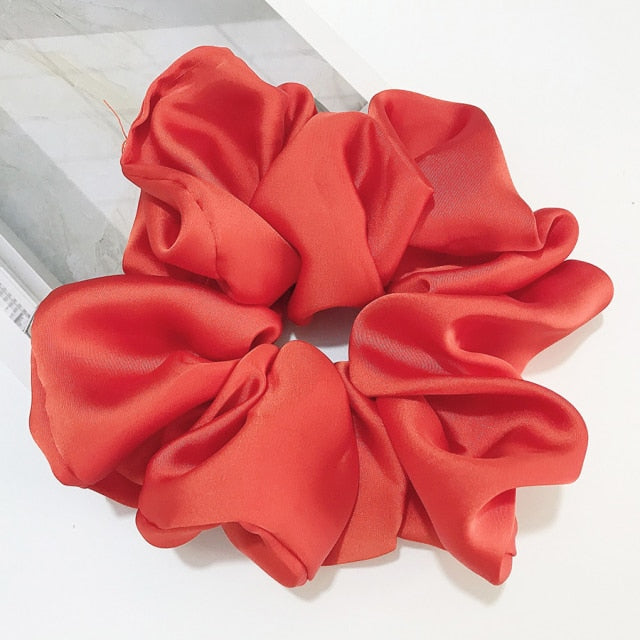 Oversized Silk Hair Scrunchies