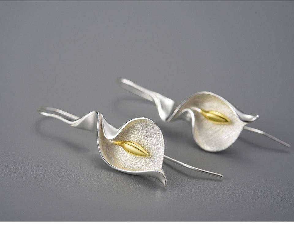 Calla Lily Flower Earrings For Women