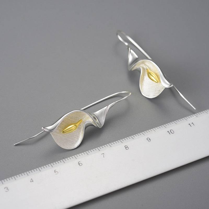 Calla Lily Flower Earrings For Women