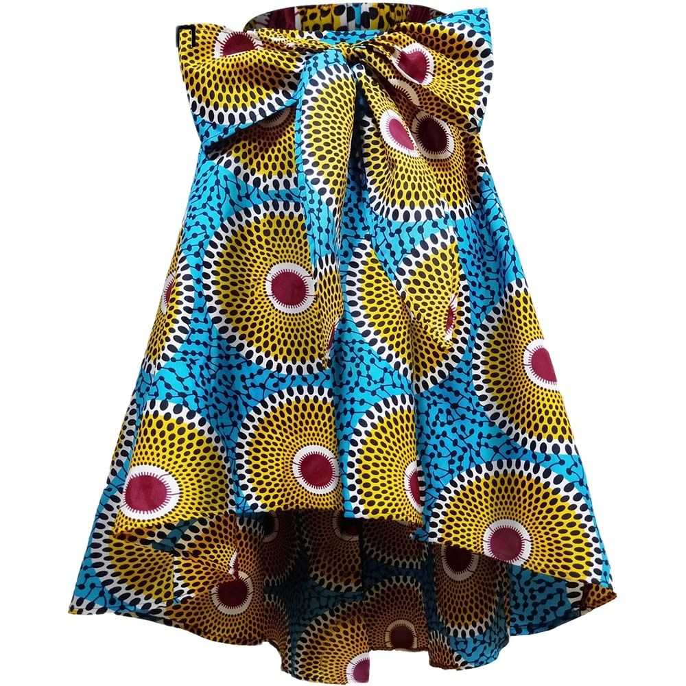 African Ankara High Low Skirt WhatNaturalsLove