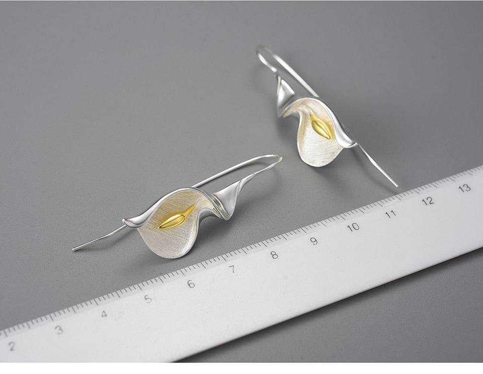 Calla Lily Flower Earrings For Women