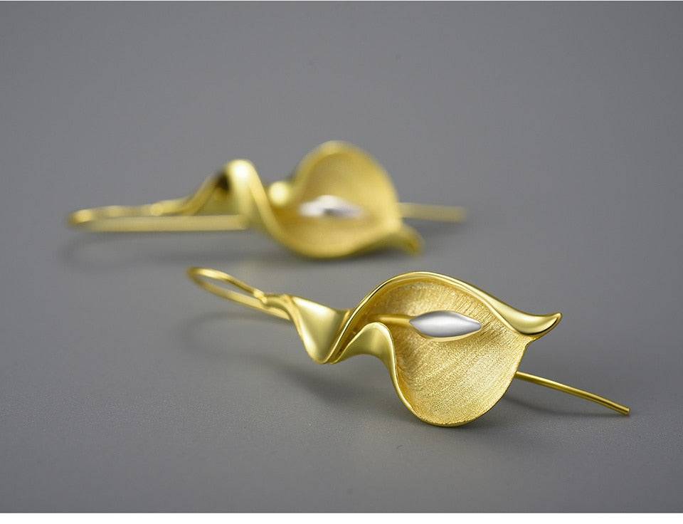 Calla Lily Flower Earrings For Women