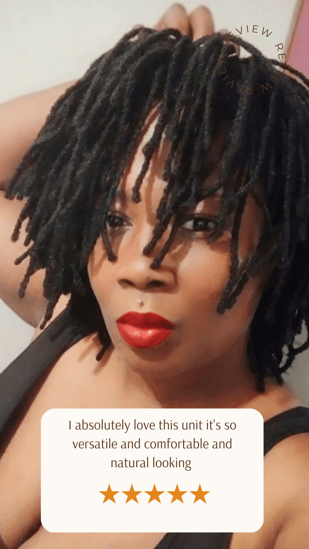 Easy to wear breathable High quality Loc Wig