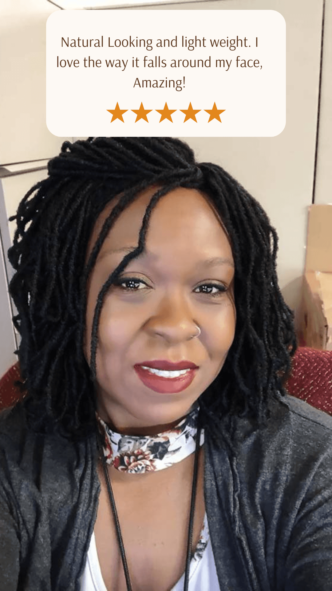 Easy to wear breathable High quality Loc Wig