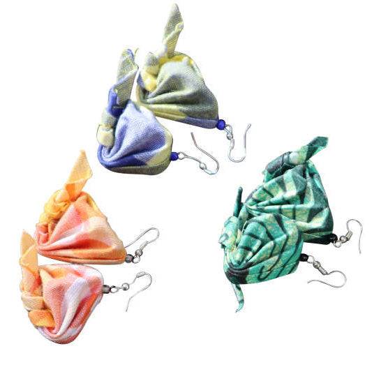 Angisa Earrings Handmade from Suriname