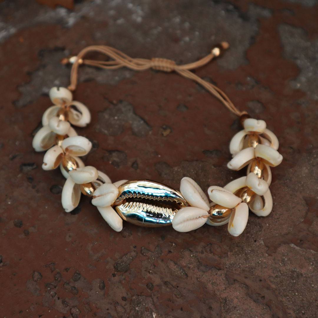 Cowrie Bracelet/Hair tie for Braids, Locs, Sisterlocks Perfect for Memorial Day 2024