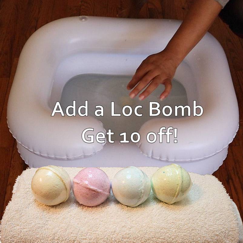 Inflatable Basin for Locs and Dreadlocks, Sisterlocks to wash and detox