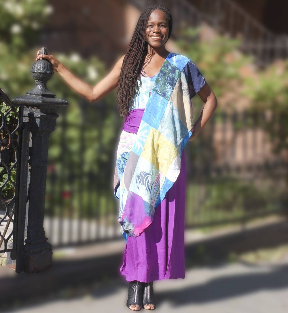 Moroccan Magic Dress in Patched, Denim and Flower Patterns Success