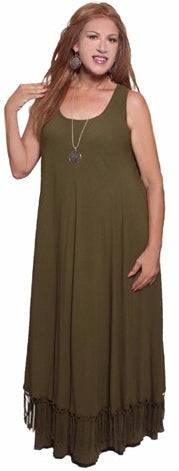 Moroccan Magic Dress with Fringes