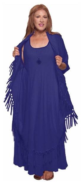 Moroccan Magic Dress with Fringes