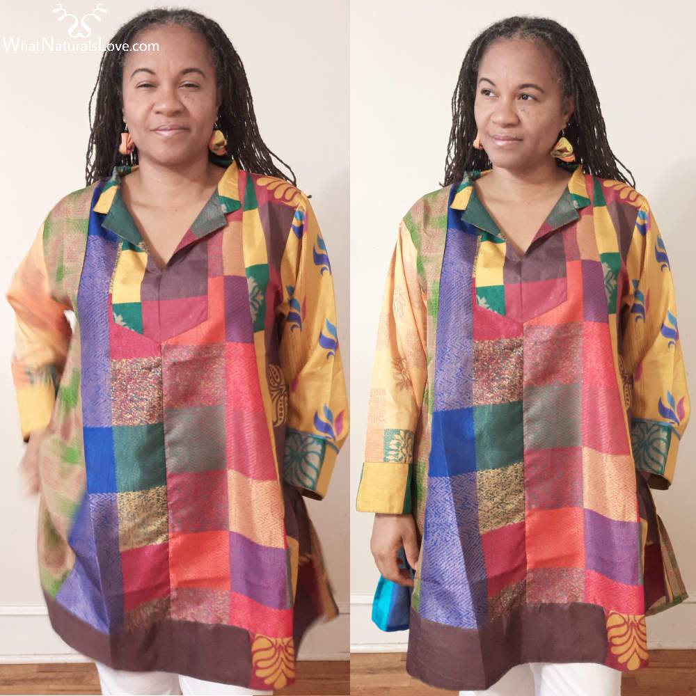 Unique en son genre unisexe Saree Shirt