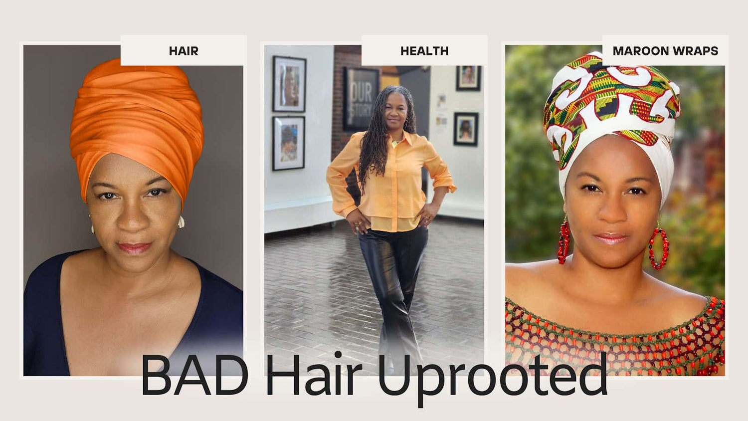 Hair, Health & Maroon Wraps – A Unique Celebration of Natural Hair and Cultural Heritage