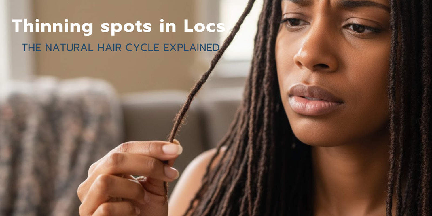 Thinning spots in Locs The Natural Hair Cycle Explained