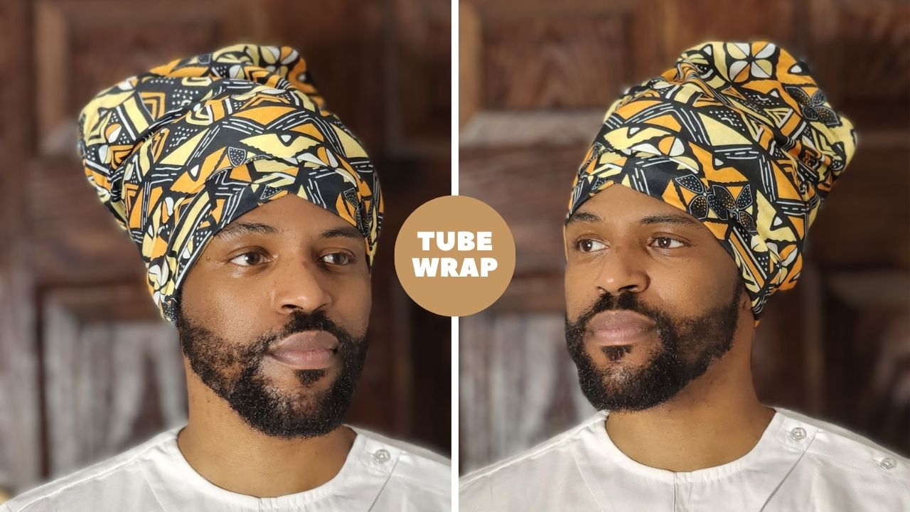 Alphonso in The Tube Wrap to protect Locs, Sisterlocks and Dreadlocks