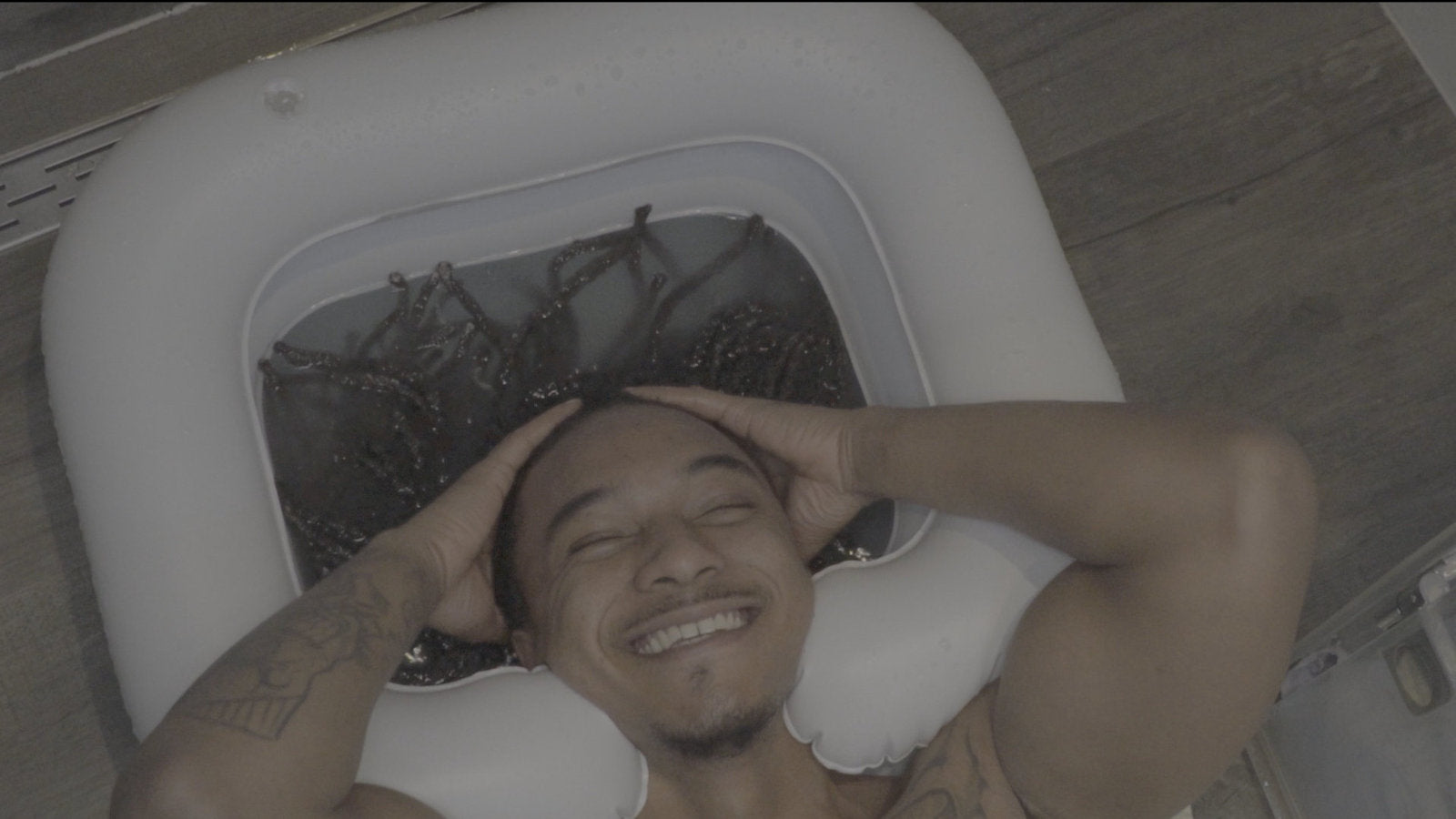 Long Dreadlocks washed in the Loc Basin