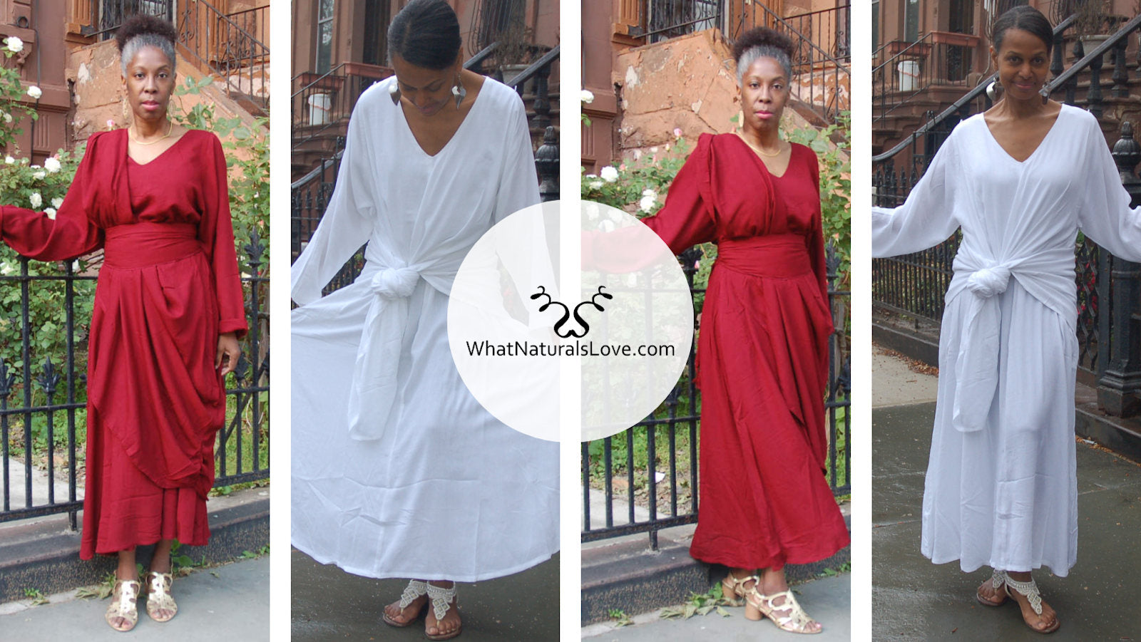 6 different styles with the Moroccan Magic Dress with Sleeves