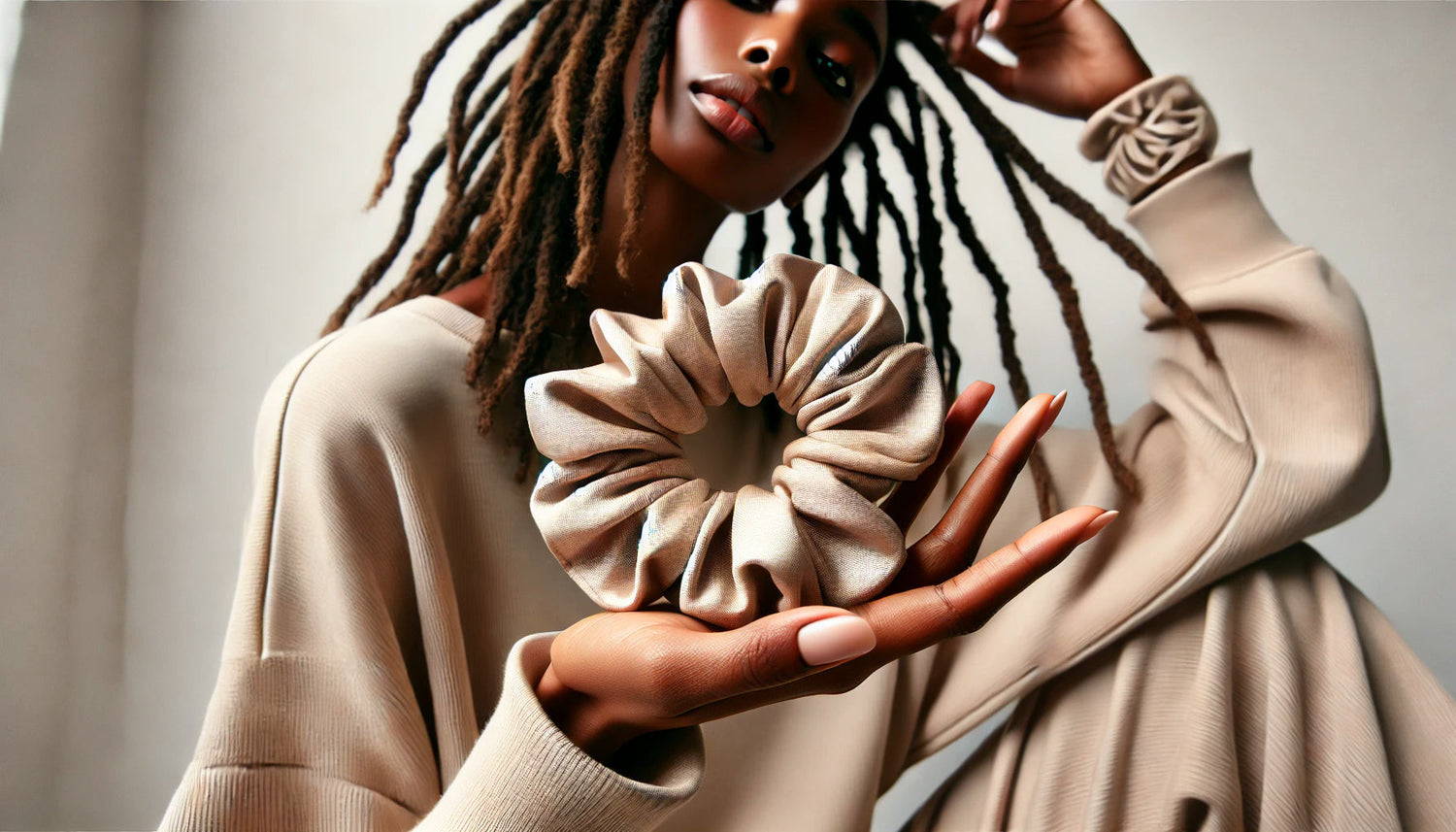 Win a 100% Mulberry Silk Scrunchie for Your Braids, Locs, or Dreadlocks Ponytail!