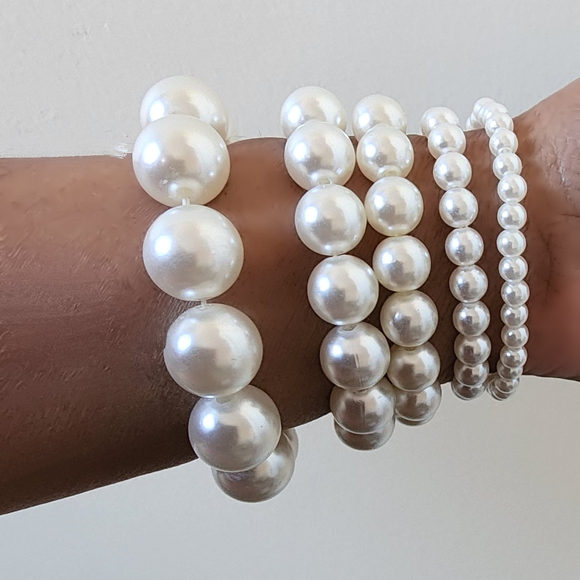Pearls Scrunchie for Bantus, Locs, Sisterlocks and Braids