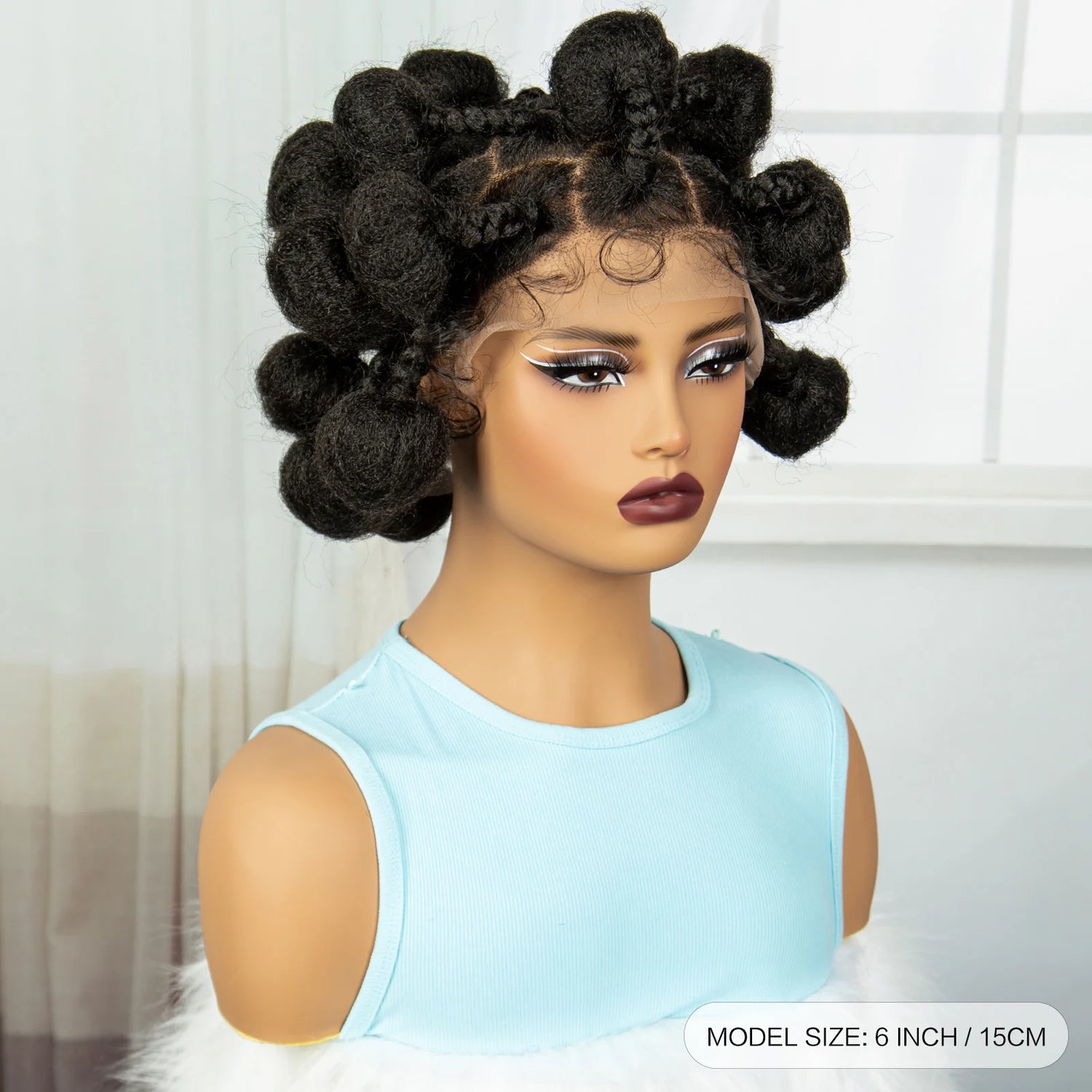 Glueless Bantu Full Lace Braided Wig - Braided Lace Wigs