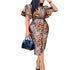 African Midi dress M