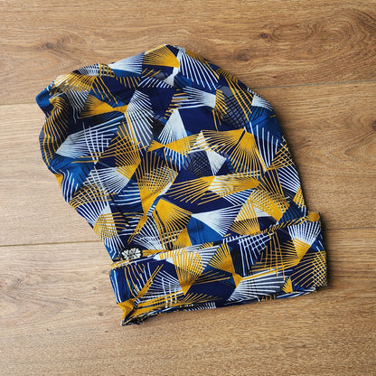 The African Magic Head Wrap - Blue Diamond