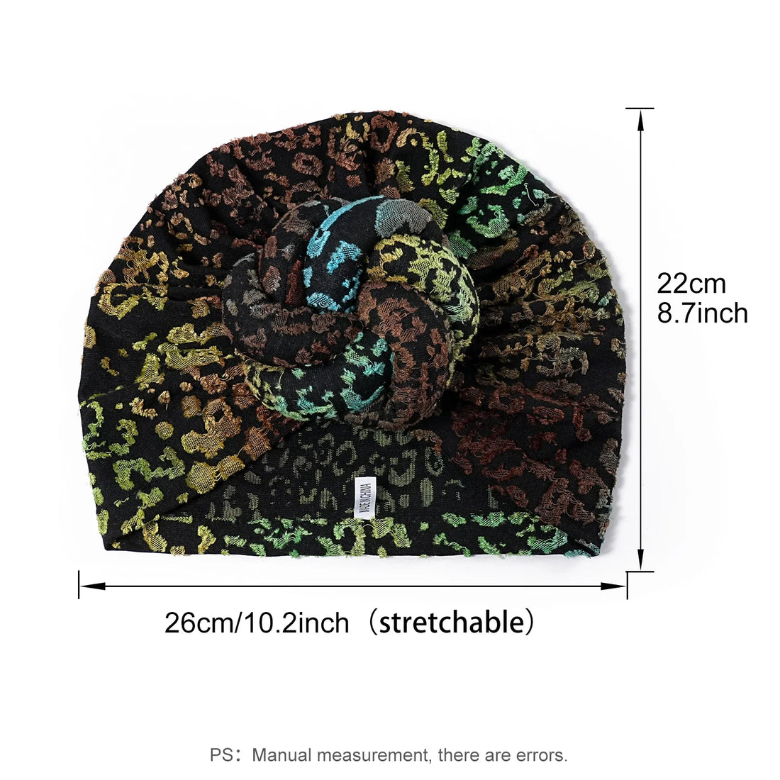 African Print Floral Turban – Pre-Tied Head Wrap
