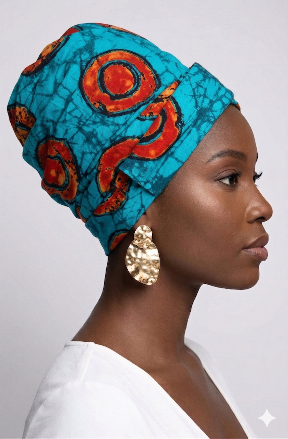The African Magic Head Wrap - Eclectic Blue