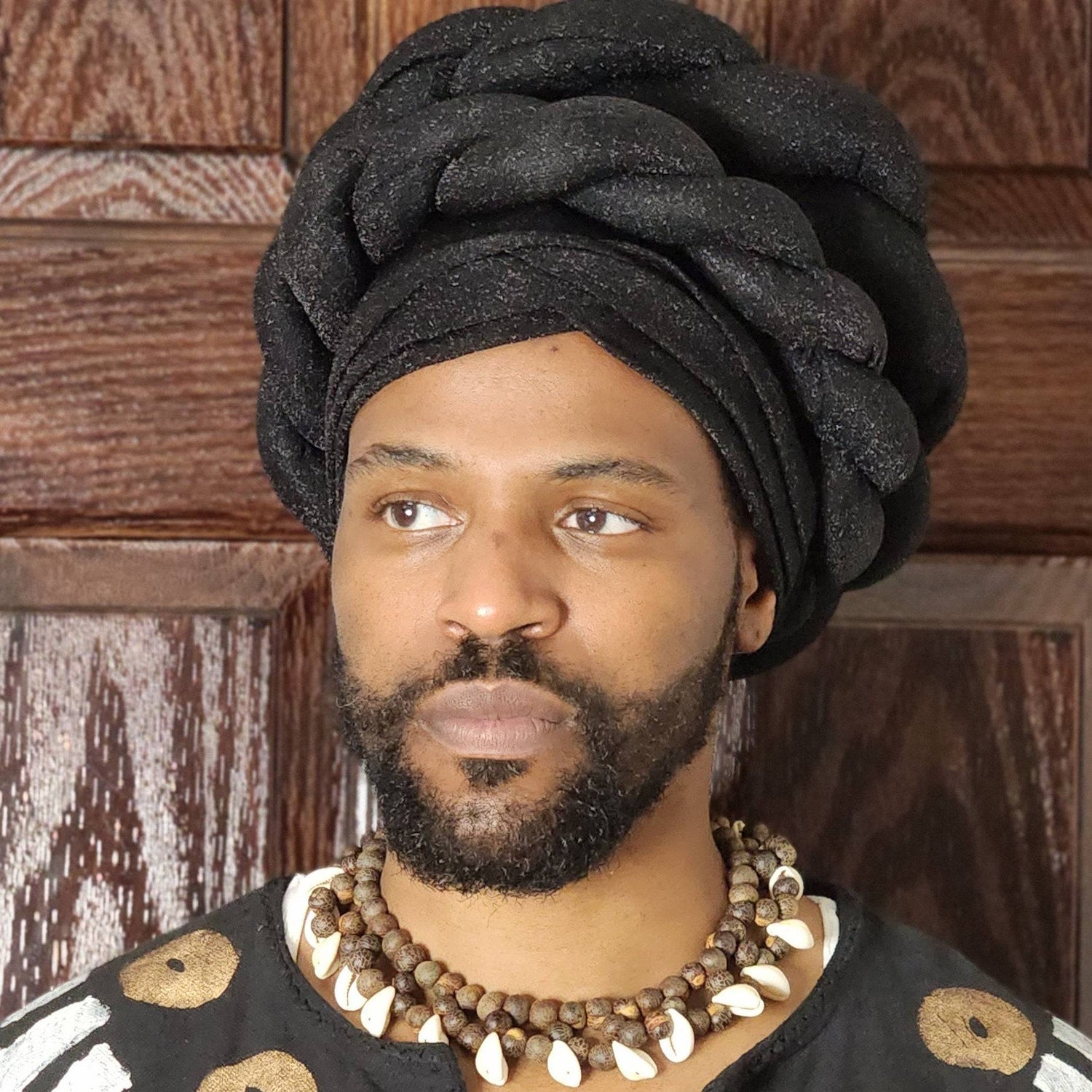 Fabric Tie Head Wrap Authentic African Wax Print Fabric Head Wrap